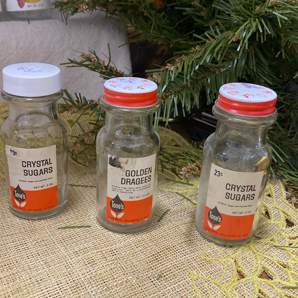 Vintage Tones Holiday Sprinkles Jars